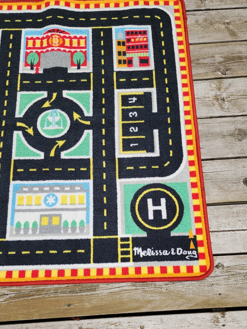 Melissa & Doug Kids Road Play Rug - Multi-Color - Picture 4 of 13